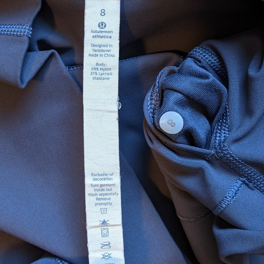 Lululemon Wunder Under Leggings High Rise Pants Ombre Grey Purple - Picture 4 of 6
